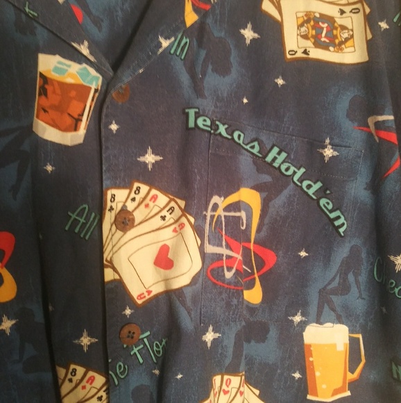 Dem Crazy Texas Hold Em Camp Shirt - Picture 4 of 5